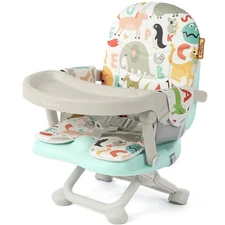YOLEO Baby High Chair Booster Seat for Dining Table, Adjustable Height Travel