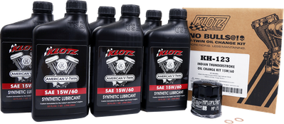 #ad KLOTZ OIL Oil Change Kit Indian Thunderstroke 20W 40 KH 123 $87.69