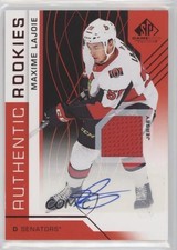2018 SP Game Used Authentic Rookies Red Jersey Max Lajoie Maxime #113 Auto xp6