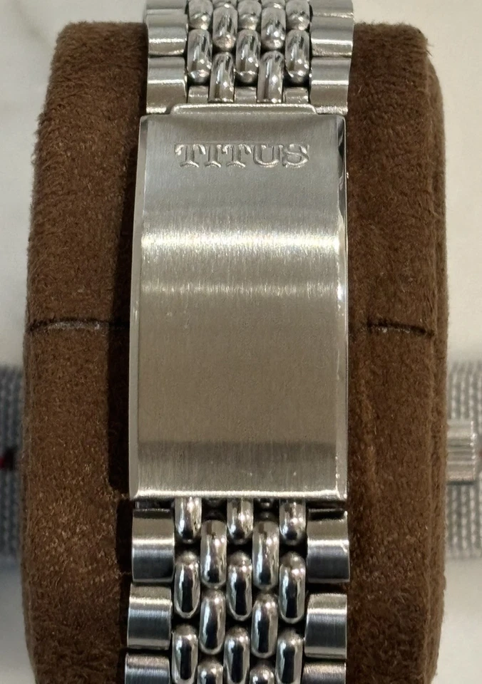 Vintage 38mm Titus Calypsomatic 7986 Big Crown Solvil et Titus Great Condition - Image 4 of 4