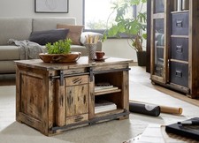 Kommode Sideboard Massivholz 76x51cm Mango Holz massiv & Eisen NEU OVP!!!