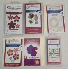 Lot 6 Spellbinders Shapeabilities Dies Lattice Grate Flowers Leaves Heartfelt