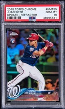 2018 Topps Chrome Update - Juan Soto #HMT55 Refractor /250 (RC) PSA 10