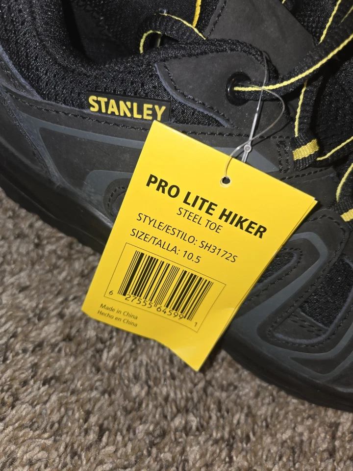 NUEVO SIN CAJA STANLEY PRO LITE EXCURSIONISTA PUNTERA DE ACERO ZAPATO DE TRABAJO/BOTA/EE. UU. PARA HOMBRES TALLA 10.5/ NUEVO  Foto 3 de 4
