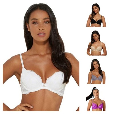 Gossard Superboost Lace Bra Padded Plunge Underwired Elegant Lace Bras 7711