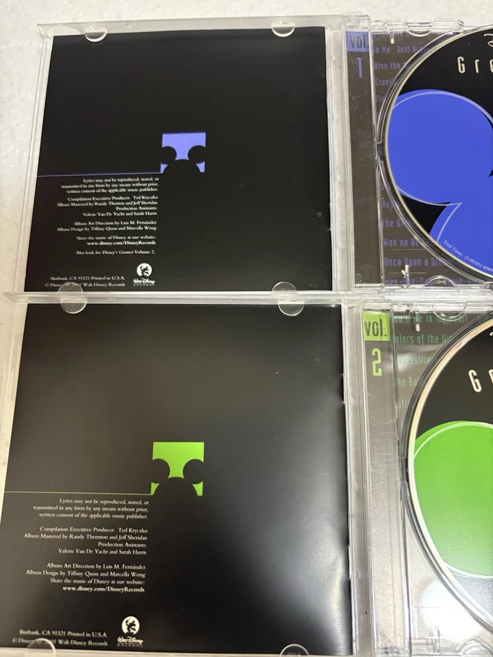 DISNEY'S GREATEST 3 CD VOL. 1,2,3 2001 WALT DISNEY RECORDS USA — 第 3/4 张图片