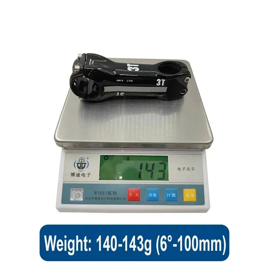 Road Bicycle Carbon Fiber Stem Angle 6° 17° Degree/Steerer 28.6mm Diameter  - Image 3 of 4