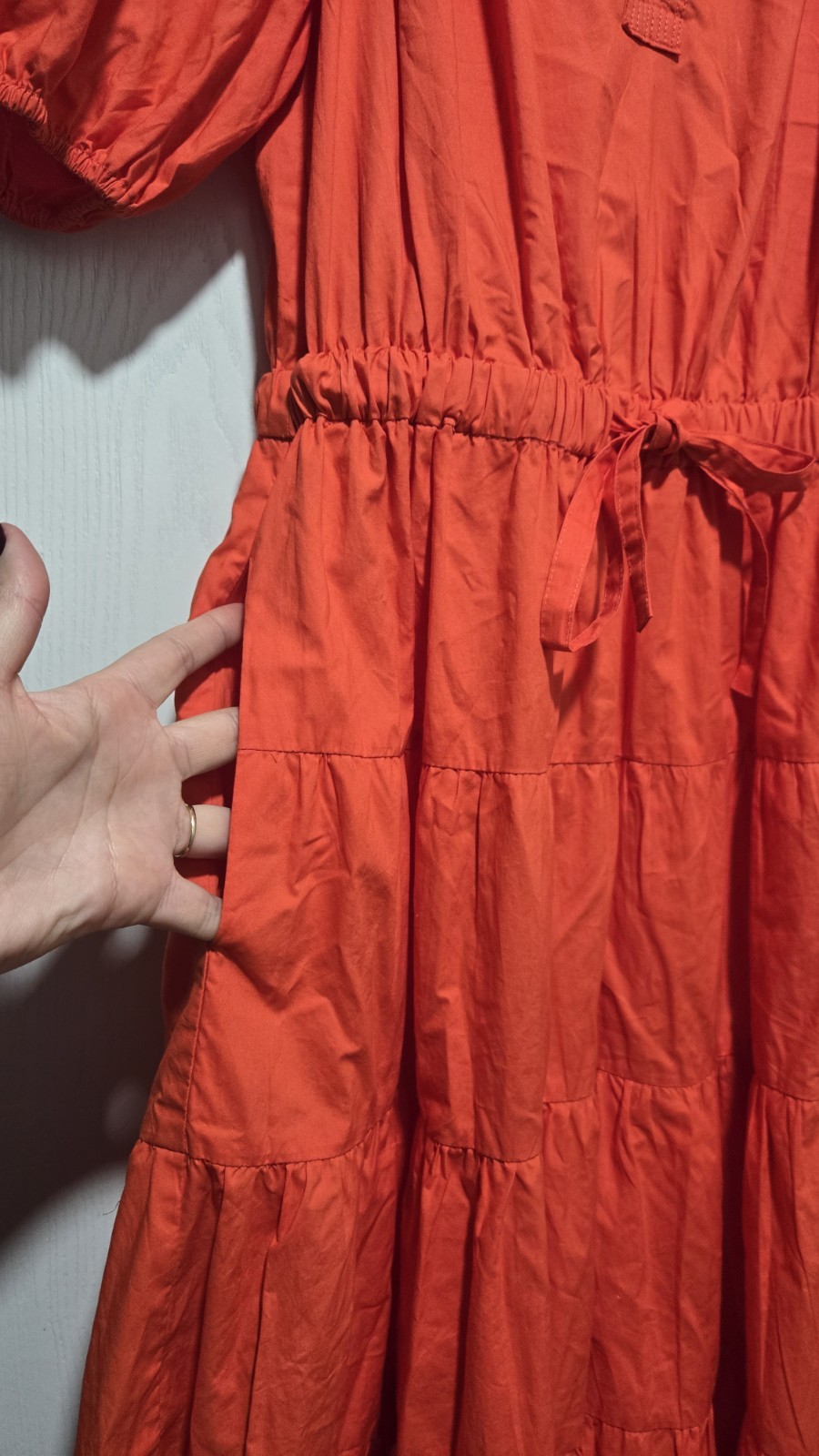 Ulla Johnson Olina Tiered Puff Sleeve 100% Cotton… - image 6