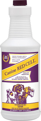 Horse Health Canine Red Cell, Liquid Vitamin-Iron-Mineral Supplement for Puppies