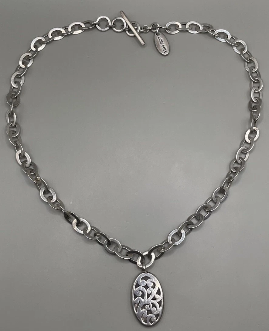 Collier Femme Vintage Louis Hill – Chaîne Tressée Argent Sterling 925 – Fait Main – 17 Cm