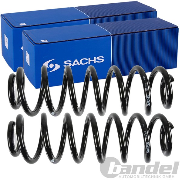 2X Sachs Fahrwerksfedern Satz Hinten Passend FÜR Seat Altea Skoda Superb Vw-image