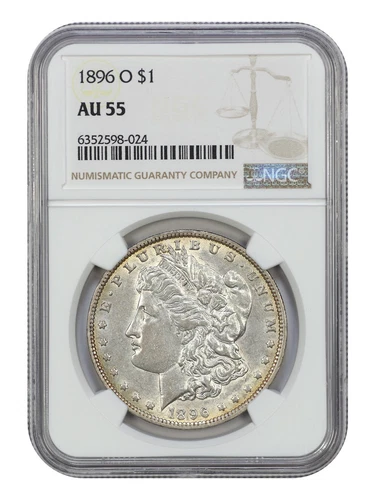 1896-O $1 NGC AU55 - Morgan Dollar