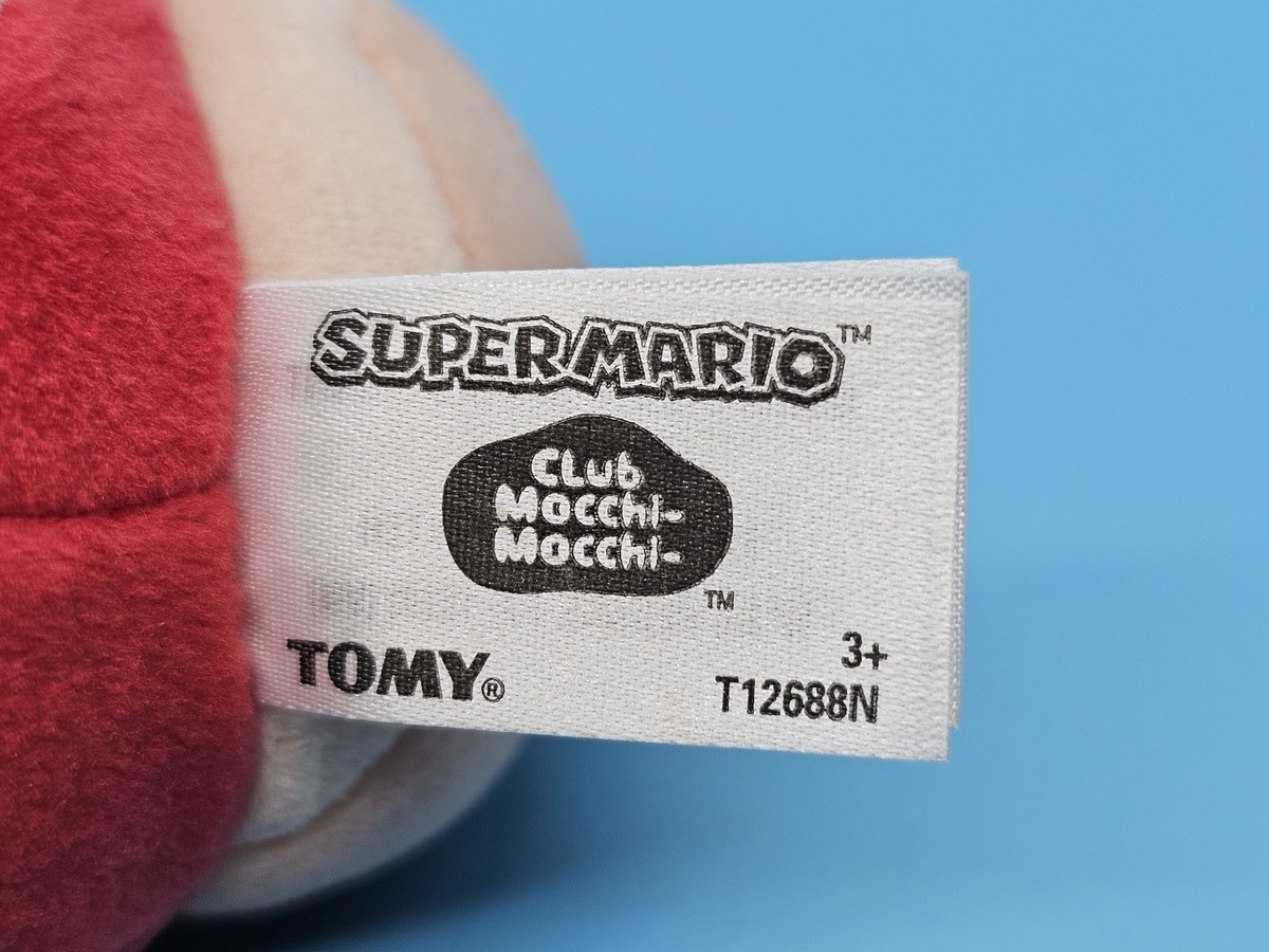 Tomy Super Mario Bros Red Mushroom Head 6” Plush Toy 2026 Nintendo