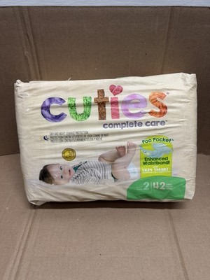 Cuties Complete Care Disposable Diapers Size 2 (12-18 lbs.) 42 Count