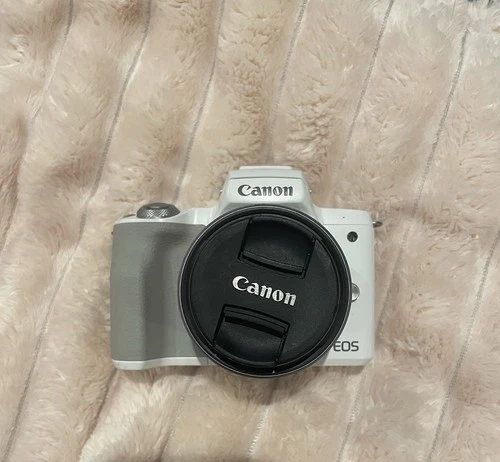Canon EOS M50 Mark II 24.1MP Mirrorless Camera - White (EF-M 15-45mm...