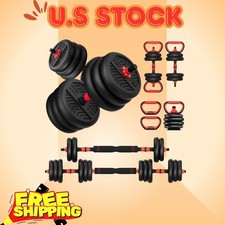 Adjustable Dumbbell Set 20  80lb, 4-in-1 Free Weights for Home Gym