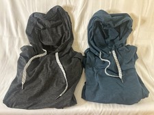2 Members Mark Women  s XL Favorite Soft Hoodie Stretch Lightweight Green  Gray