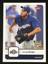 2006 Fleer #74 Nelson Cruz Rookie Card Milwaukee Brewers Baseball Card. rookie card picture