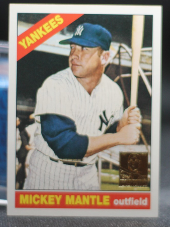 1996 Topps - Mickey Mantle Commemorative Reprints - Mickey Mantle #16 1966 Topps