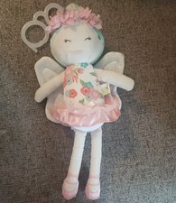 Baby Stroller Clip-On Fairy Angel Plush Toy with Wings