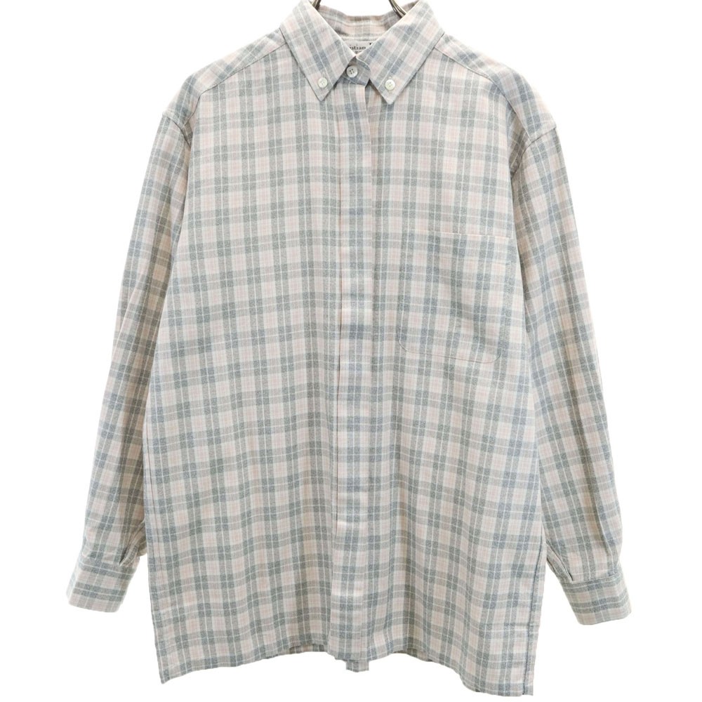 Christian dior ノーカラーシャツ 90s 6e17668a4dd9b0435fe92b4d776a21