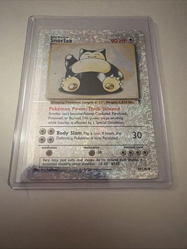 Pokémon Reverse Holo Snorlax 2002 64/110 Rare