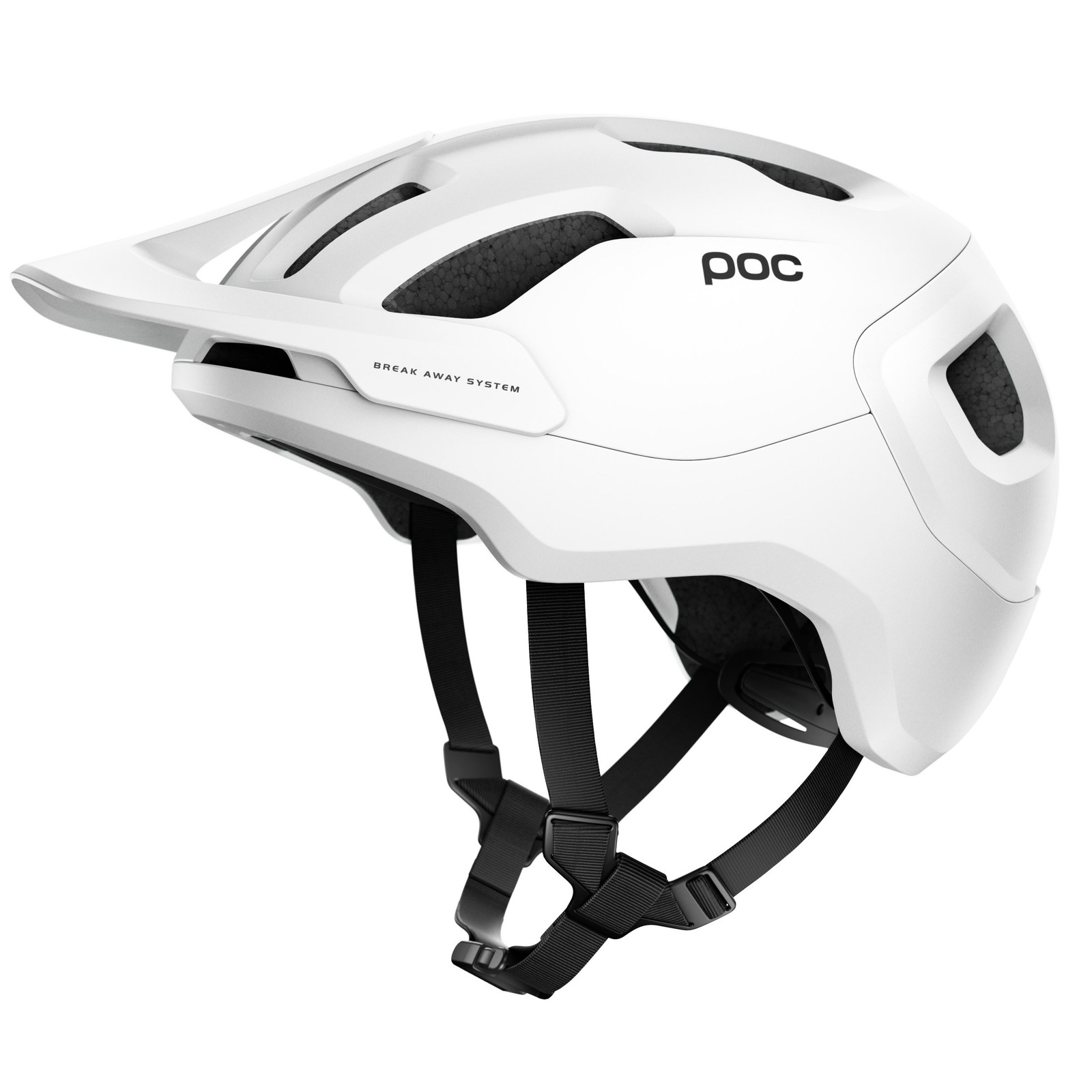 Casque VTT POC Axion Spin blanc mat taille M L équipement de protection vélo
