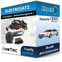 Towtec E-Satz 13Polig Fahrzeugspezifisch Passend für Audi A4 Limousine FP