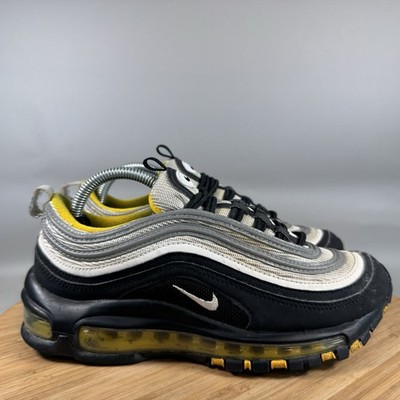 Nike Air Max 97 Black Yellow GS Armadillo 921522-005 Youth Womens 