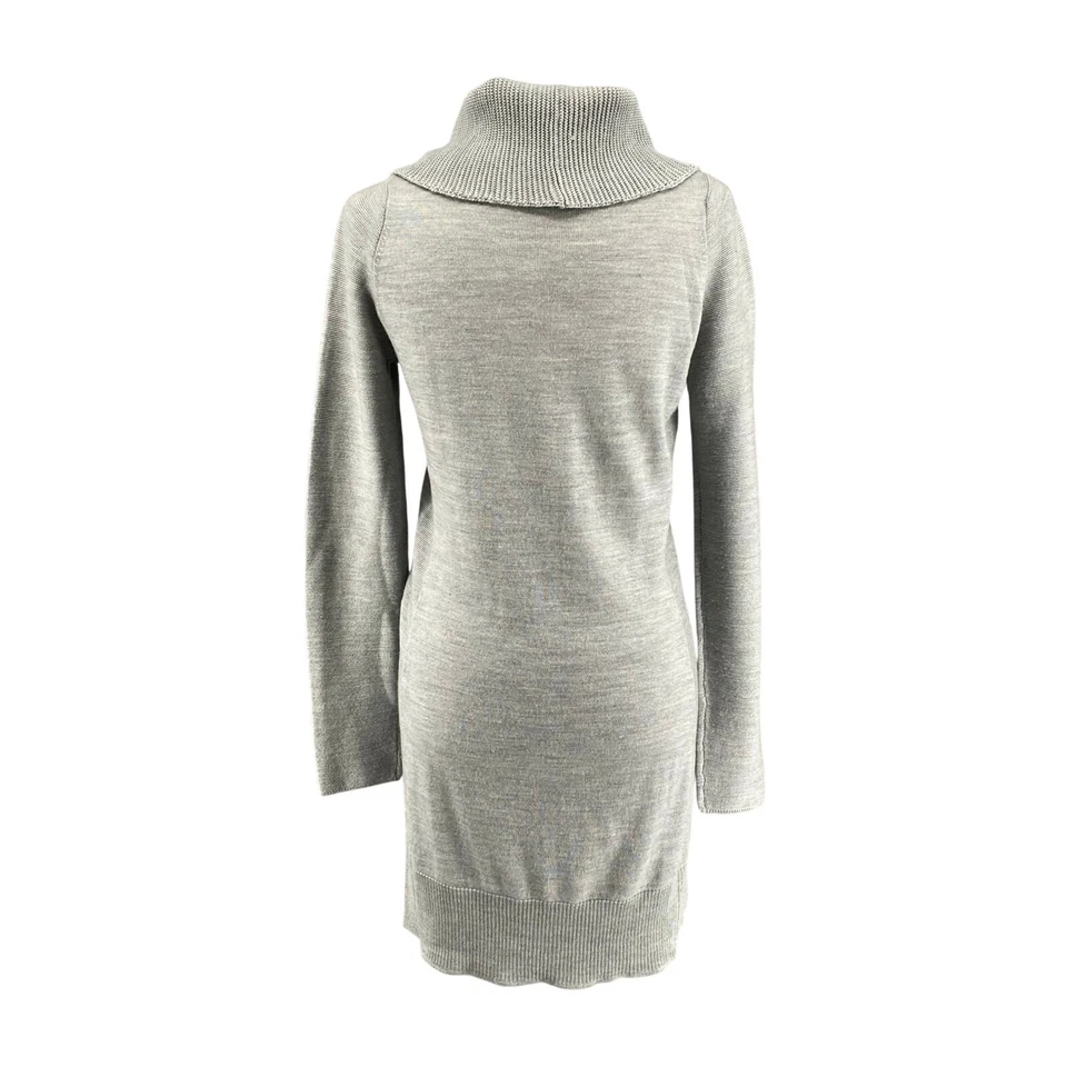 Vestido Suéter Smartwool Granite Falls Para Mujer S Gris Lana Merino Capucha Cuello Foto 3 de 4