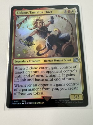 Zidane, Tantalus Thief (FOIL)   Final Fantasy   Magic The Gathering (mtg)