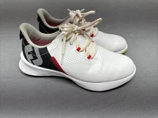 FootJoy Golf StratolLITE Spikeless Shoes White/Black/Lime Men’s Size 6 Lace Up