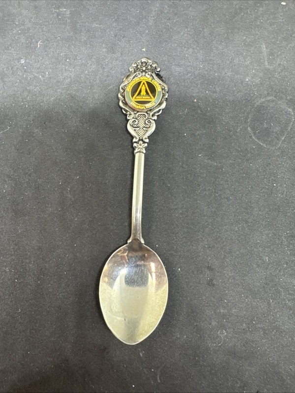 VTG‼ Johnson Space Center Houston TX NASA Shuttle Souvenir Demitasse Spoon • VG‼