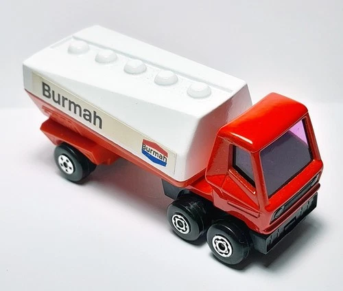 Matchbox Lesney Superfast #63  Freeway Burmah Gas Tanker, red & white 1973