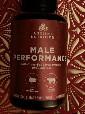 Ancient Nutrition - Male Performance  Grass-Fed Liver Prostate Pancreas 180 Caps