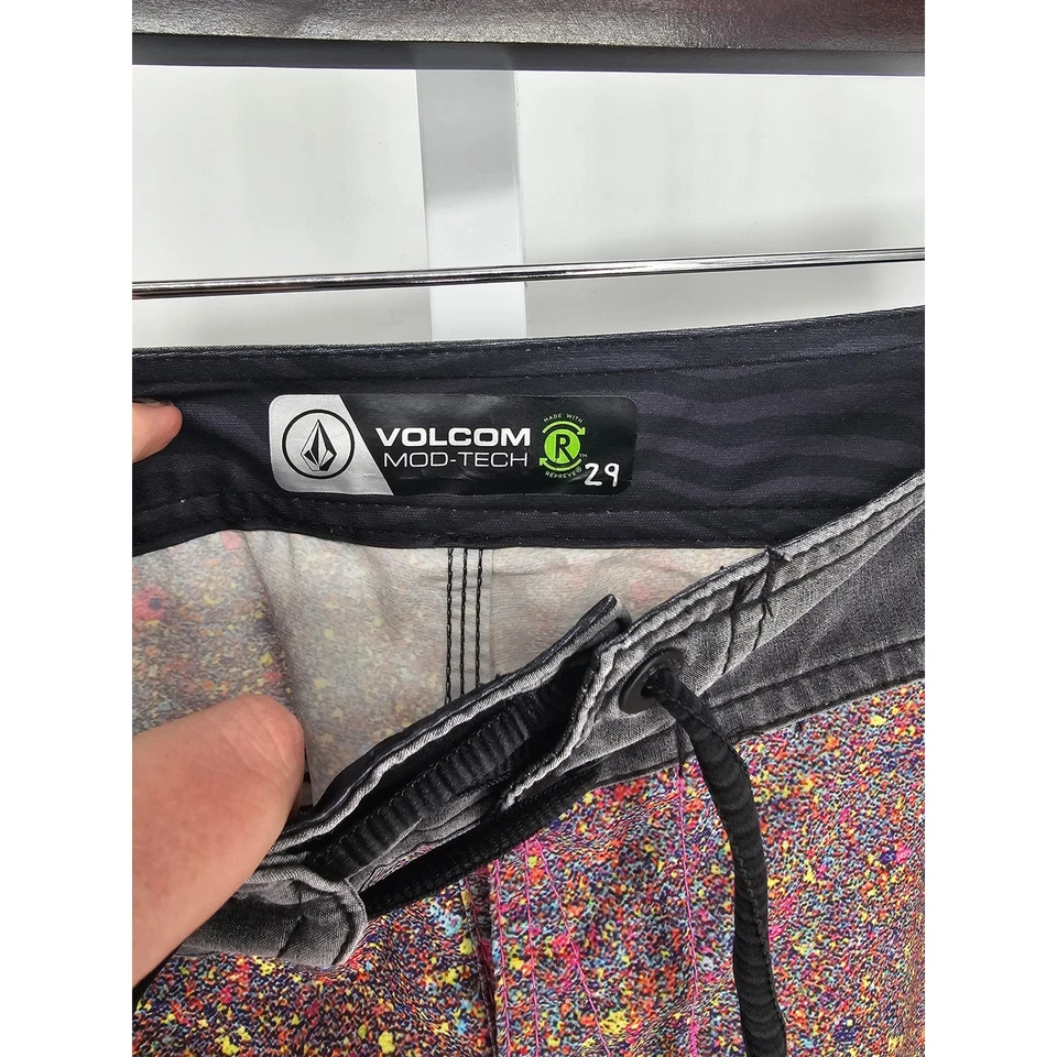 Volcom Mens Sz 29 Mod Tech Board Shorts Colorful Ombre - Image 3 of 4