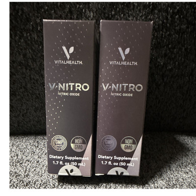 VitalHealth V-NITRO Nitric Oxide Liquid Dietary Supplement 1.7 fl oz GMP