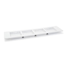 FOH SPT010WHP23 Canvas 12.5" White Server - 12 / CS-Wasserstrom 23728