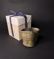 Yuko Sugama, Japan, Iga Yunomi Teetasse Handarbeit, unglasiert anagama holzbrand