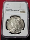 1923-S $1 Silver Peace Dollar NGC MS 61              #MF-3783