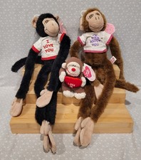 Dan Dee Valentine's Day Chimp Monkey Love Wild About You T-Shirt Plush Lot