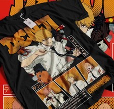 Chainsaw Man T-Shirt Chainsaw Man Anime CSM Denji Power Black Shirt All Size 703