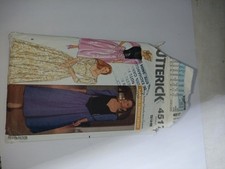 Vintage Butterick 4517 Sewing Pattern Women’s Dress Size 12–14–16 Damaged Sleeve
