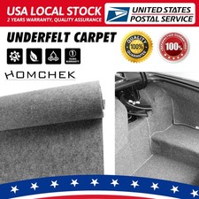 2M x 1M Mid Grey Thick Subwoofer Speaker Felt Fabric Carpet Craft Auto Liner