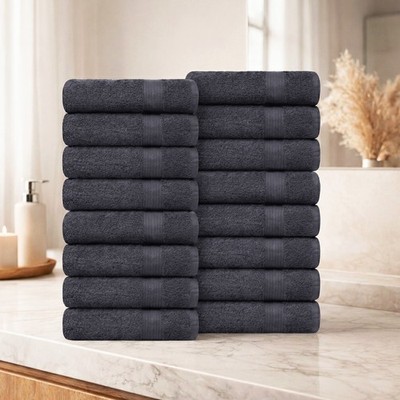 Ample Decor Bath Towel Set of 16 High Absorbency Soft & Thick Quick Drying 