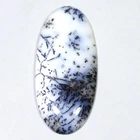 22 CT 4X20X44 mm NATURAL DENDRITE AGATE OVAL CABOCHON TURKEY GEMSTONE DD-106