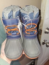 Boys Size 5 Winter Boots NWT Waterproof Snow Boots Faux Fur