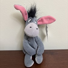 Walt Disney World's Winnie The Pooh EEyore 8 inch Stuffed Bean Bag Toy
