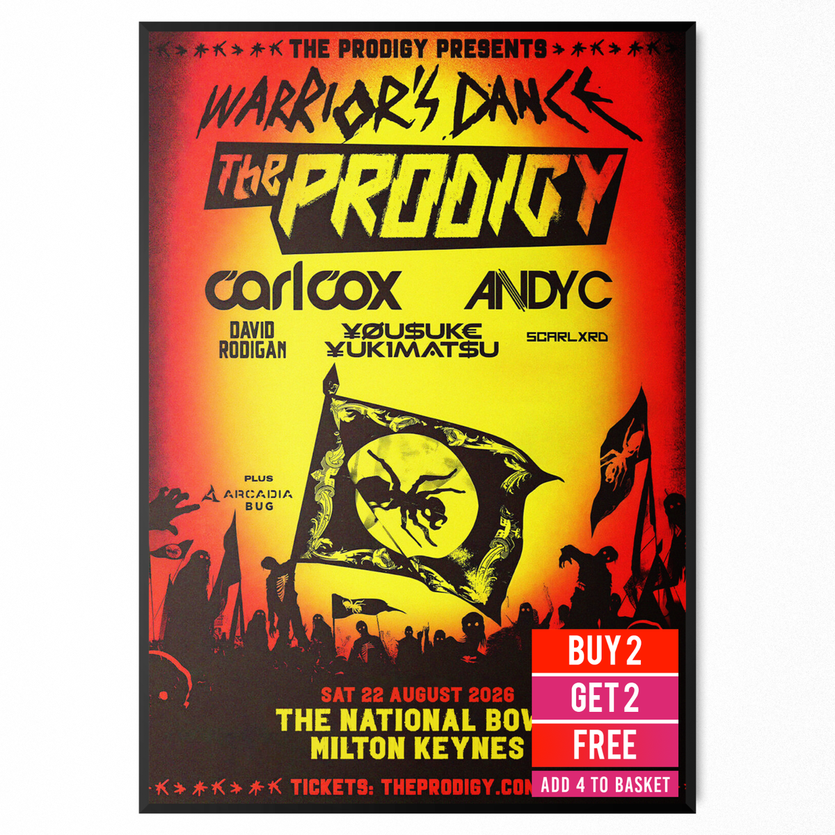 The Prodigy Poster Milton Keynes 2026 Poster For The Prodigy Fans