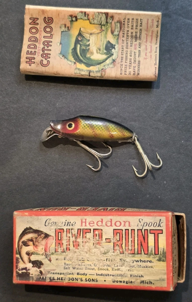 25+ Heddon Vintage Fishing Lures with Original Box for sale